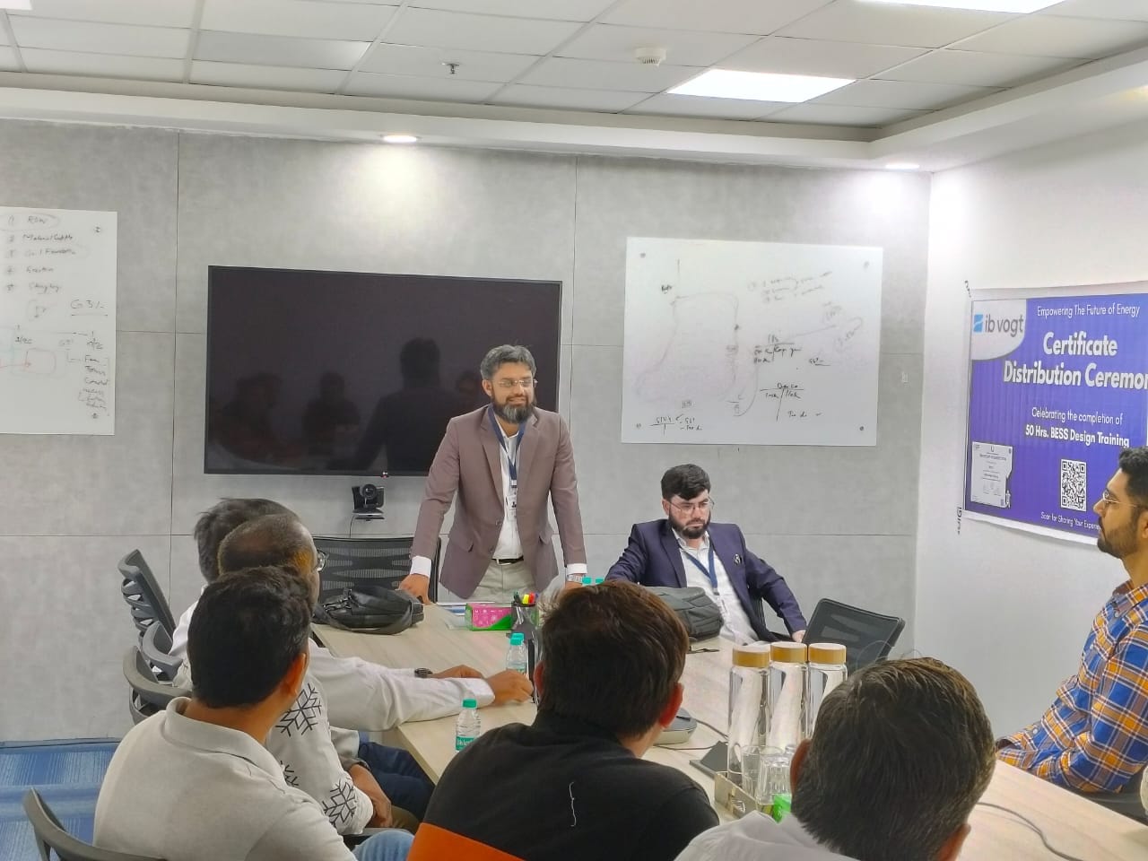 Technical discussion among engineering professionals