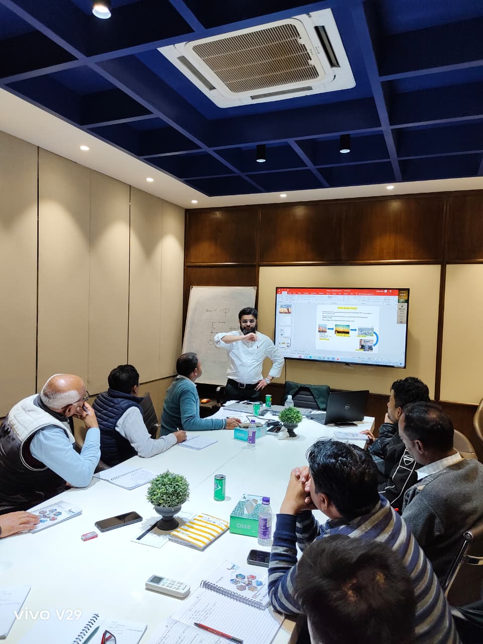 Expert delivering an engineering training session